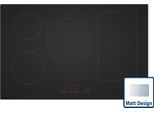 BOSCH Induktions-Kochfeld "PVW81CHB1E", schwarz (matt, schwarz), B:80,2cm H:5,1cm T:52,2cm, Kochfelder, Intuitive DirectSelect-Bedienung & flexible Combi Zone, Induktions-Kochfeld