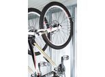 Fahrradhalter BIOHORT "BikeMax", silber, B:6cm H:185cm L:14,5cm, Stahlblech, Fahrradhalterungen
