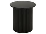 Xora Beistelltisch, Schwarz, Holzwerkstoff, rund, rund, 40x41x40 cm, Wohnzimmer, Wohnzimmertische, Beistelltische
