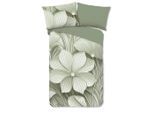 Möbelix , Grün, Salbeigrün , Textil , Blume , 140x200 cm , Oeko-Tex® Standard 100, BCI (Better Cotton Initiative) , atmungsaktiv ,