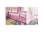 Mid.you , Weiß, Pink , Holz , Birke , Sperrholz,Schichtholz , H2 , 1-Zonen , links montierbar, rechts montierbar , 80x160 cm , nicht verstellbar ,