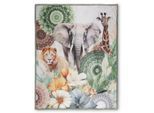 Möbelix , Grün, Mehrfarbig , Textil , Tier , 130x160 cm , Oeko-Tex® Standard 100 , pflegeleicht ,