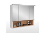 Möbelix , Holzwerkstoff , 3 Fächer , 80x71x26 cm , TÜV-geprüft, Made in Europe, FSC MIX , Soft-Close-System , Badezimmer, Badezimmermöbel, Badezimmerschränke, Spiegelschränke