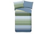 Möbelix , Blau, Grün, Mehrfarbig , Textil , Streifen , 140x200 cm , Oeko-Tex® Standard 100, BCI (Better Cotton Initiative) , atmungsaktiv ,