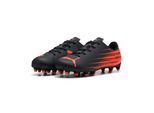 Fußballschuh PUMA "ATTACANTO II FGAG JR", Mädchen, Gr. 33, puma schwarz, glowing rot, Synthetik, bedruckt, Schuhe Fußballschuh, mit Nockenprofil für Rasen- und Kunstrasenplätze, mit Schnürung