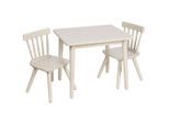 Jimmylee Kindersitzgruppe, Beige, Holz, Kautschukholz, vollmassiv, Kinder- & Jugendzimmer, Kindermöbel, Kindersitzmöbel & -tische, Kindersitzgruppen