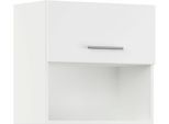 Klapphängeschrank IMPULS KÜCHEN "Valencia", in vier Breiten, Höhe: 57,9 cm", weiß, B:60cm H:57,9cm T:34,2cm, Dekorfolie, Holzwerkstoff, Schränke, Klapphängeschrank, vormontiert, mit Klapptür und offener Nische