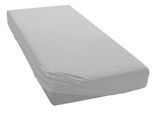 Spannbettlaken OTTO HOME "Cremona Baumwolle-Elasthan", grau, B:90cm L:200cm, Jersey (180 g/m²), Obermaterial: 96% Baumwolle, 4% Elasthan, Bettlaken, Spannbettlaken, NEU bis 30 cm Höhe, Bettlaken in PREMIUM Qualität, auch Zwirn-Jersey