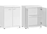 Sideboard PROCONTOUR "Sun BESTSELLER", weiß, B:60cm H:74cm T:35cm, Sideboards, Sideboard, Höhe 74cm, mit variabel verstellbaren Einlegeböden