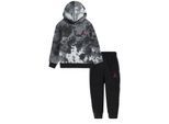 Nike Baby Air Jordan Tie-Dye-set met hoodie en joggingbroek (Zwart)