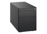 C+P Stahl-Rollcontainer, 563x430x781mm, 9005/9005 ; C + P Möbelsysteme (054230-000-102|)