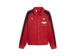 Sweatjacke PUMA "Ferrari T7 Trainingsjacke Herren", Herren, Gr. S, rot (rosso corsa rot), Obermaterial: 33% Baumwolle, 67% Polyester. Seitentasche – Oben: 100% Baumwolle. Seitentasche – Unten: 67% Polyester, 33% Baumwolle, Sweatjacken Sweatjacke
