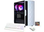 GAMEMAX Gaming-PC "Diamond WT 8172 AMD Ryzen 7 5700X 32GB 1TB SSD RX9070", weiß, Microsoft Windows 11 Home (64 Bit), 32 GB RAM 1.000 GB SSD, Desktop-PCs, Windows 11