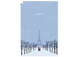 Wandbild ARTLAND "Paris", blau (farbe bild(er): blau), B:60cm H:90cm, Bilder, als Alubild, Leinwandbild, Poster, Wandaufkleber in verschied. Größen