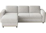 Ecksofa SIT & MORE "Cordoba", ivory, B:236cm H:85cm T:161cm, 100% Polyester, Sofas, Ecksofa, wahlweise mit Bettfunktion und Bettkasten oder Stauraum