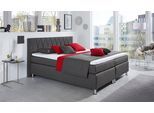 Boxspringbett HAPO "ATLANTA", anthrazit, B:170cm L:210cm, Komplettbetten, Boxspringbett, erhältlich in verschiedenen Breiten, Farben & Maratzenarten