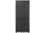 EXQUISIT Multi Door "EMD470-170-200E", Energieeffizienz: E, schwarz (inoxlook, az), B:84cm H:193cm T:57,8cm, Kühlschränke, Nie mehr abtauen – No-Frost & Umluft für perfekte Kühlung, Multi Door