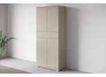 Aktenschrank OTTO HOME "Kenia, Stauraumschrank 80 cm breit mit Schublade", kaschmir, B:80cm H:178,9cm T:39,5cm, FSC-zertifizierter Holzwerkstoff, Hartfaserplatte, Kunststoff, Schränke, Aktenschrank, Griffloses Design mit Push-to-Open und verstellbaren Einlegeböden