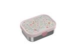 Lunchbox MEPAL "Edelstahl-Brotdose mit Gabel Campus 18 x 13 cm", bunt (fairy wonders), B:13,2cm H:6,1cm L:17,8cm, Lebensmittelaufbewahrungsbehälter, Lunchbox, Spülmaschinenfest