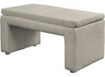 Hockerbank EXXPO - SOFA FASHION "Cortado", beige (taupe), B:101cm H:49cm T:53cm, Webstoff fein (Zusammensetzung: 95% PES, 10 NY), Hocker, Hockerbank, hohe Bodenfreiheit, schöne Detailverarbeitung