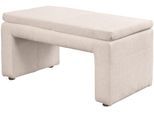 Hockerbank EXXPO - SOFA FASHION "Cortado", beige, B:101cm H:49cm T:53cm, Webstoff fein (Zusammensetzung: 95% PES, 10 NY), Hocker, Hockerbank, hohe Bodenfreiheit, schöne Detailverarbeitung
