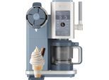 NINJA Eismaschine "Ninja CREAMi Scoop & Swirl 13-in-1 Softeis- und Eismaschine NC702EU", blau (stahlblau), B:24,5cm H:44,5cm T:33,4cm, Eismaschinen, proteinreiche Leckereien mit weniger als 150 kcal, Eismaschine