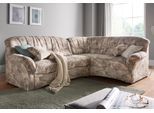 Ecksofa DOMO COLLECTION "Bahia L-Form, B/T: 256/200 cm, belastbar bis 140kg/Sitz, mit Federkern", braun, B:256cm H:91cm T:200cm, Luxus-Microfaser (100% Polyester), mit Muster;Struktur (100% Polyester), Sofas, Ecksofa, Microfaser MELROSE, mocca