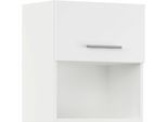 Klapphängeschrank IMPULS KÜCHEN "Valencia", in vier Breiten, Höhe: 57,9 cm", weiß, B:50cm H:57,9cm T:34,2cm, Dekorfolie, Holzwerkstoff, Schränke, Klapphängeschrank, vormontiert, mit Klapptür und offener Nische