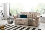 3-Sitzer DOMO COLLECTION "Pegnitz für kleine Räume, Breite 185cm", braun, B:185cm H:82cm T:82cm, 100% Polyester, Sofas, 3-Sitzer, zeitlos, elegante Armlehnen, komfortabel