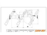 DRIVE+ Gelenksatz, Antriebswelle dp2110101319 für Mercedes
