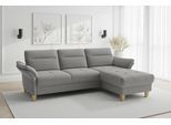 Ecksofa SIT & MORE "Pamela, L-Form, B:230 cm", stone, B:230cm H:90cm T:164cm, 100% Polyester, Sofas, Ecksofa, mit Federkern und Liegefläche aus Originalstoff