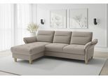 Ecksofa SIT & MORE "Pamela L-Form, B: 230 cm, optional Schlaffunktion & Bettkasten", taupe, B:230cm H:90cm T:164cm, 95% Polyester 5% Polyamid, Sofas, Ecksofa, wahlweise mit Armteilverstellung, Sofa mit Federkern, Sitzhöhe: 48 cm