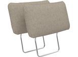 Kopfstütze SIT & MORE "Pamela, B: 50 cm, 2 Stück", taupe, B:50cm H:25cm T:10cm, Holzwerkstoff, Polsterauflagen, Kopfstütze, verschiedene Farben und Stoffe
