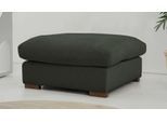 Polsterhocker OTTO HOME "Coray", grün, B:92cm H:47cm T:92cm, 100% PES, Hocker, Polsterhocker, mit Federn und Daunen