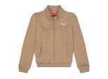 Puma Kinder-sweatjack met logo (Bruin)