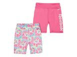 Reebok Tie-dye-shorts van jersey voor kinderen (set van 2) (Karmijnroos)