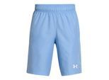 Under Armour Lichtgewicht, ruimvallende korte broek voor jongens (halfback) (Blauw)