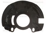 TRISCAN Spritzblech, Bremsscheibe 812543102 Vorderachse links für HYUNDAI