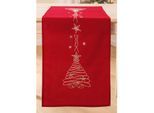 Stickläufer "Weihnachtsbaum"