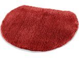 WC-Deckelbezug KLEINE WOLKE "»Soft«" Gr. 51, rot (rubin), H:20mm, Kunstfaser, Badematten, Uni Farben, waschbar