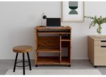 Computertisch VOGL MÖBELFABRIK "Compi", braun (wotaneiche), B:72cm H:76cm T:46cm, Tische, Computertisch, PC-Tisch mit Tastaturauszug, platzsparend, Breite 72 oder 90 cm