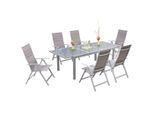 Gardenson , Braun, Silberfarben , Metall, Textil , Uni , rechteckig ,