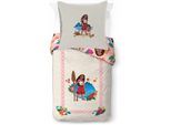 Kinderbettwäsche DISNEY "Moana Back Together", rosa, B/L: 135cm x 200cm, 1 Stk., 1 Stk., Linon, B/L: 80cm x 80cm, 2, Linon, Obermaterial: 100% Baumwolle, Bettwäsche, 100% Baumwolle