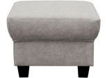 Hocker OTTO HOME "Silkeborg", grau (silber), B:59cm H:42cm T:59cm, 100% Polyester, Hocker, Hocker, Polsterhocker Silkeborg passend zum Sofa, Breite 59 cm