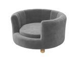 4goodz Katten- en hondenbank met houten poten 64x37 cm