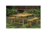 Gardenson , Braun, Akaziefarben , Holz , Akazie , vollmassiv , rechteckig , FSC 100% ,