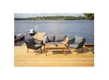 Gardenson , Schwarz, Akaziefarben, Dunkelgrau , Holz, Metall, Textil , Akazie ,