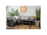Gardenson , Schwarz , Kunststoff , L-Form , 227x173 cm ,