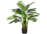 4goodz Homcom kunstplant plant kunstpalm, 100 cm met 27 takken