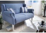 Küchensofa HOME AFFAIRE "Moro Couch mit Federkern, bequem", blau, B:170cm H:99cm T:73cm, 60% Polyester, 40% Baumwolle, Sofas, Küchensofa, inkl. 2 Stk. Zierkissen gestreift, verschiedenen Stoffe und Farben